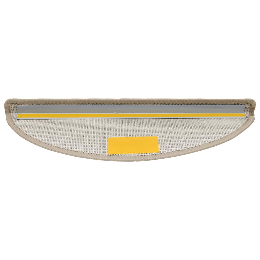 Stair Mats 30 pcs 56x17x3 cm Taupe Half Round