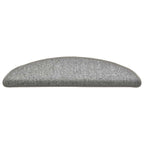 Stair Mats 30 pcs 56x17x3 cm Light Grey Half Round