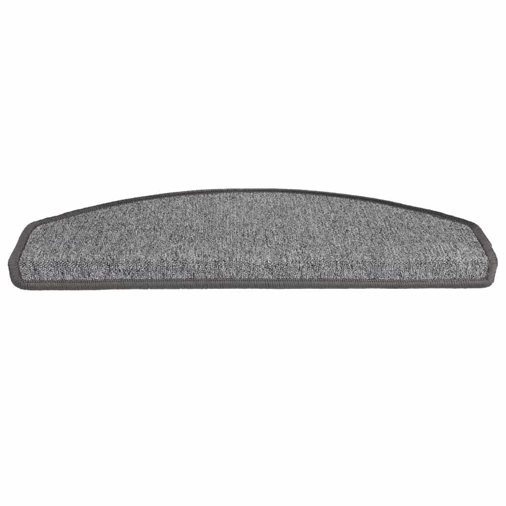 Stair Mats 30 pcs 65x24x4 cm Dark Grey Half Round Large