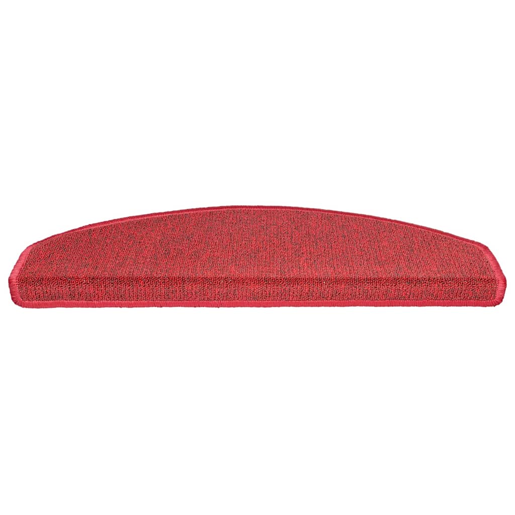 Stair Mats 30 pcs 65x24x4 cm Red Half Round Large