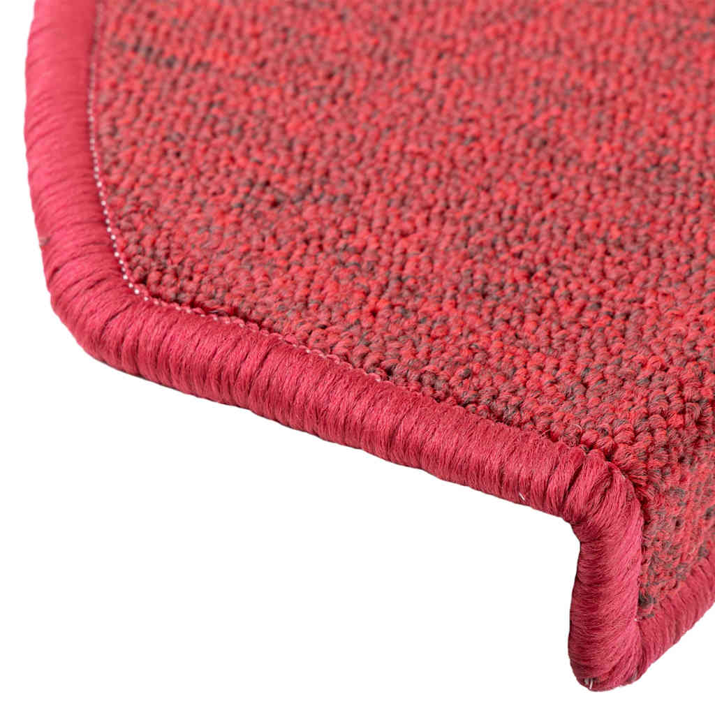 Stair Mats 30 pcs 65x24x4 cm Red Half Round Large
