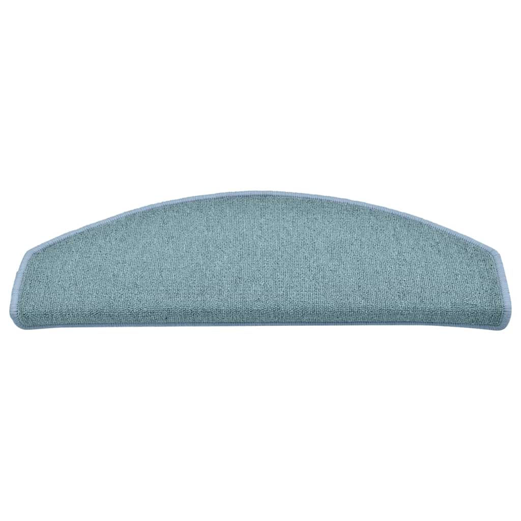 Stair Mats 30 pcs 65x24x4 cm Sea Blue Half Round Large