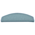 Stair Mats 30 pcs 65x24x4 cm Sea Blue Half Round Large