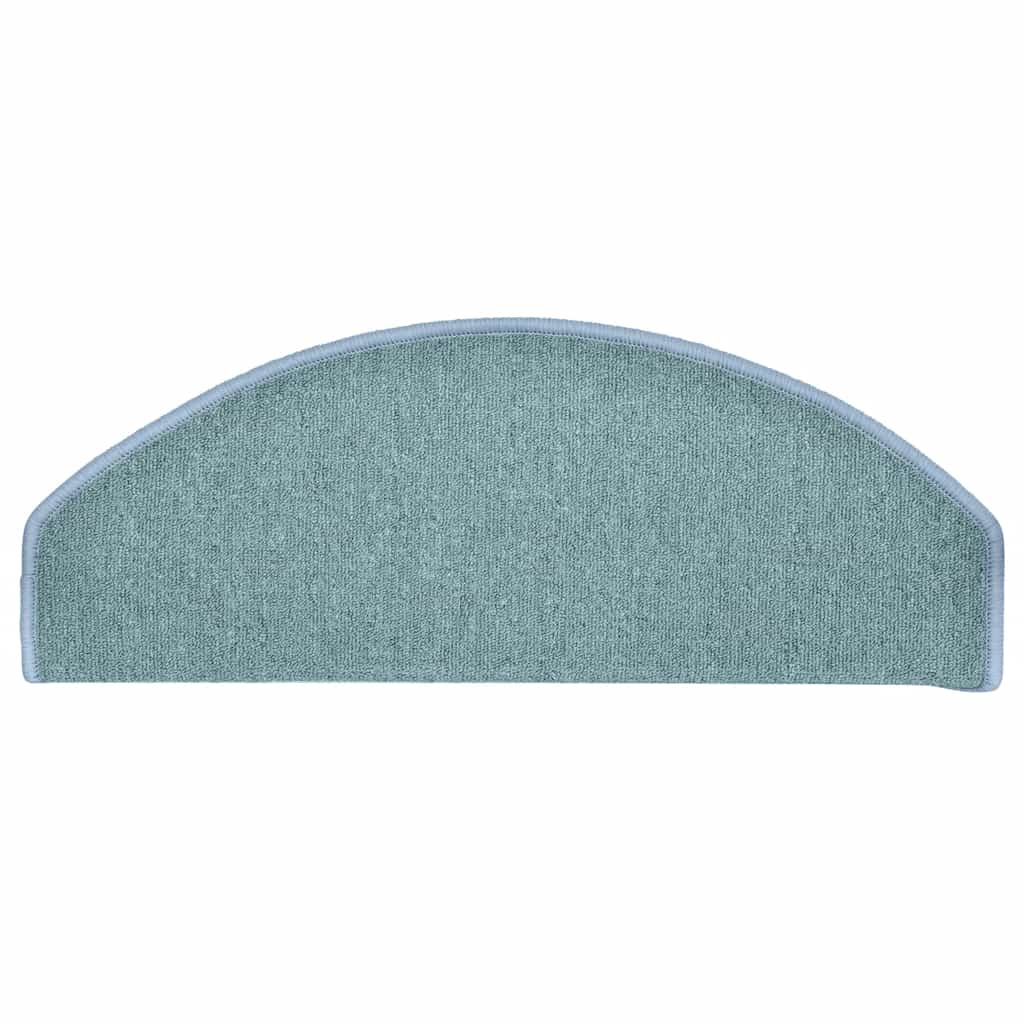 Stair Mats 30 pcs 65x24x4 cm Sea Blue Half Round Large