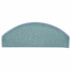 Stair Mats 30 pcs 65x24x4 cm Sea Blue Half Round Large