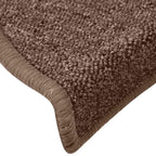 Stair Mats 30 pcs 65x24x4 cm Brown Half Round Large