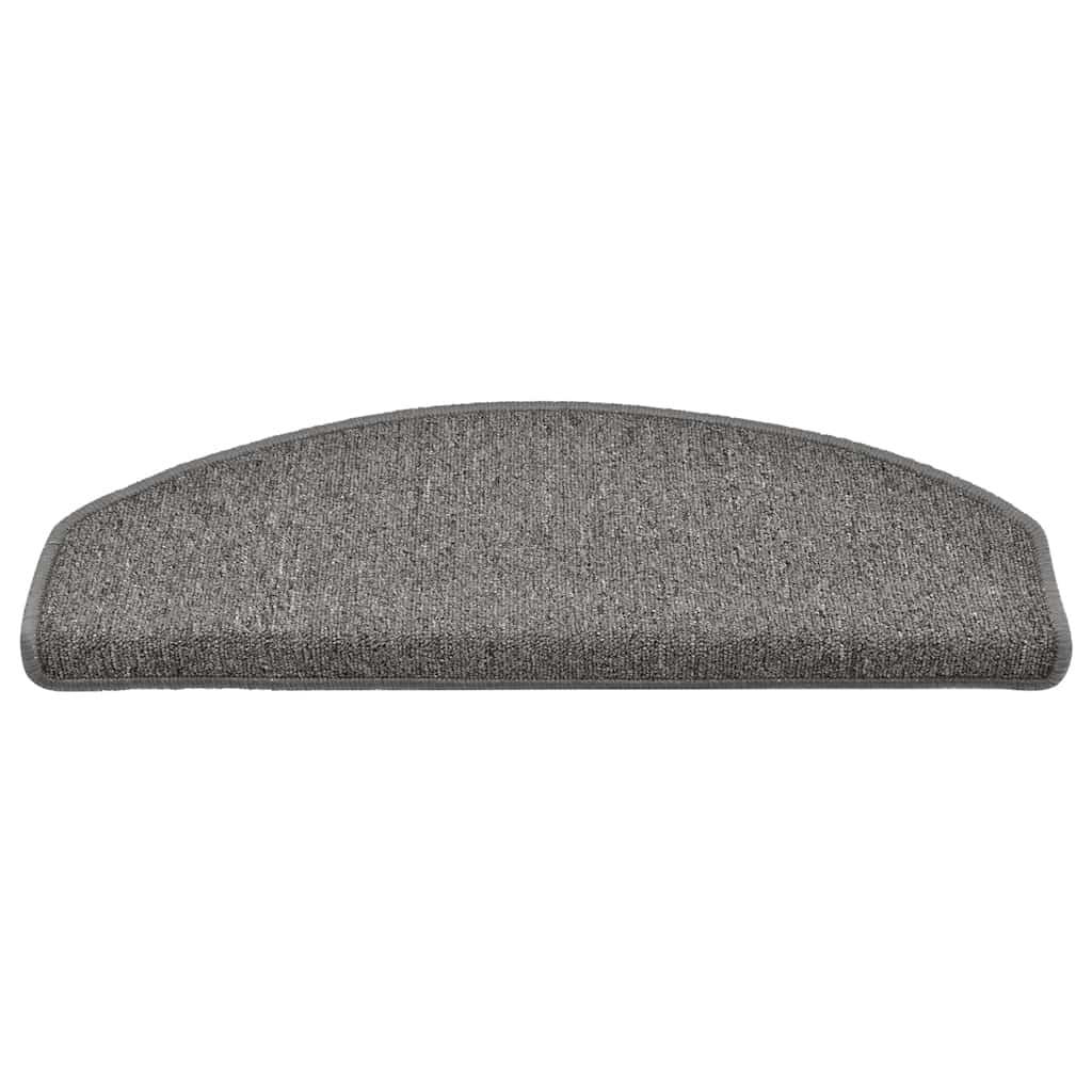 Stair Mats 30 pcs 65x24x4 cm Dark Grey Half Round Large