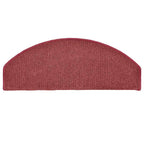 Stair Mats 30 pcs 65x24x4 cm Bordeaux Half Round Large