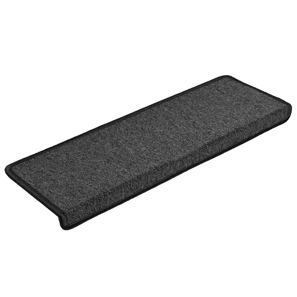 Stair Mats 30 pcs 65x21x4 cm Anthracite Rectangular Edge
