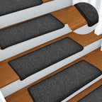 Stair Mats 30 pcs 65x21x4 cm Anthracite Rectangular Edge