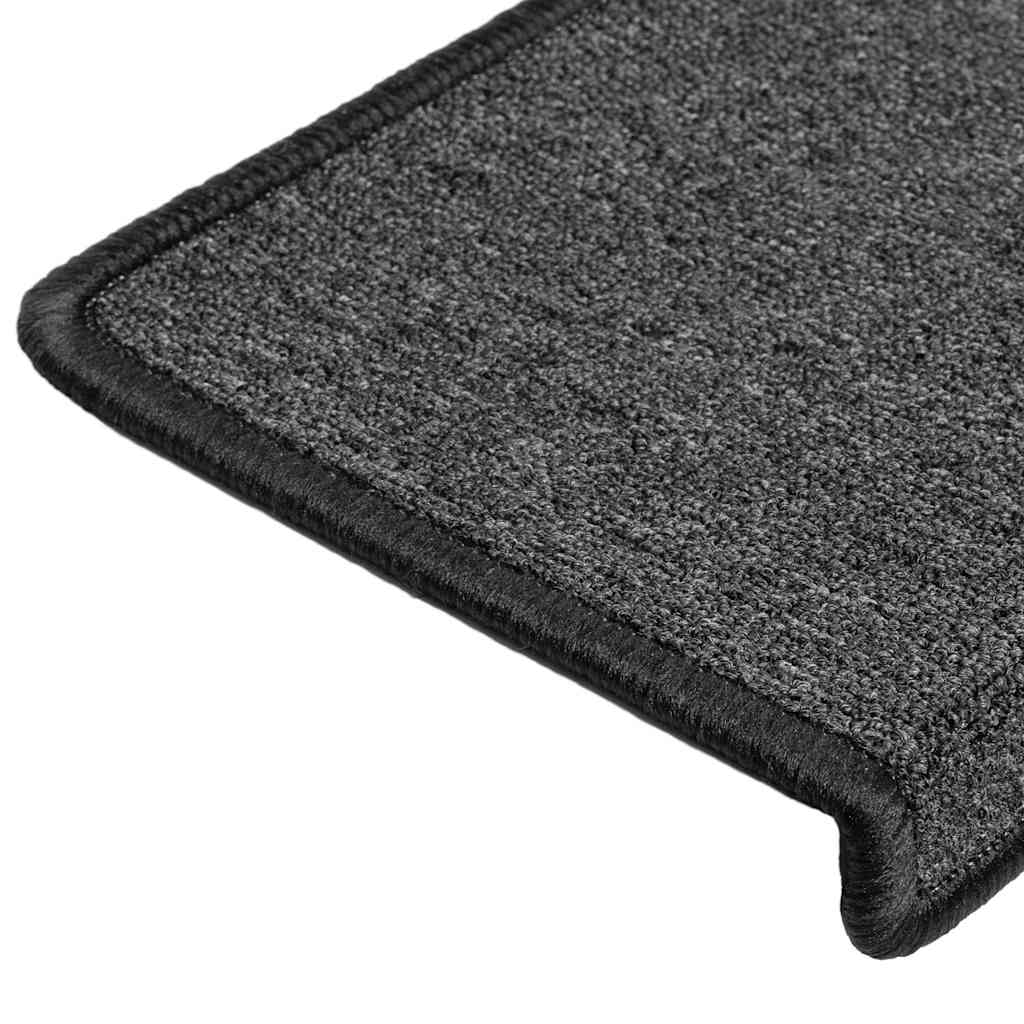 Stair Mats 30 pcs 65x21x4 cm Anthracite Rectangular Edge