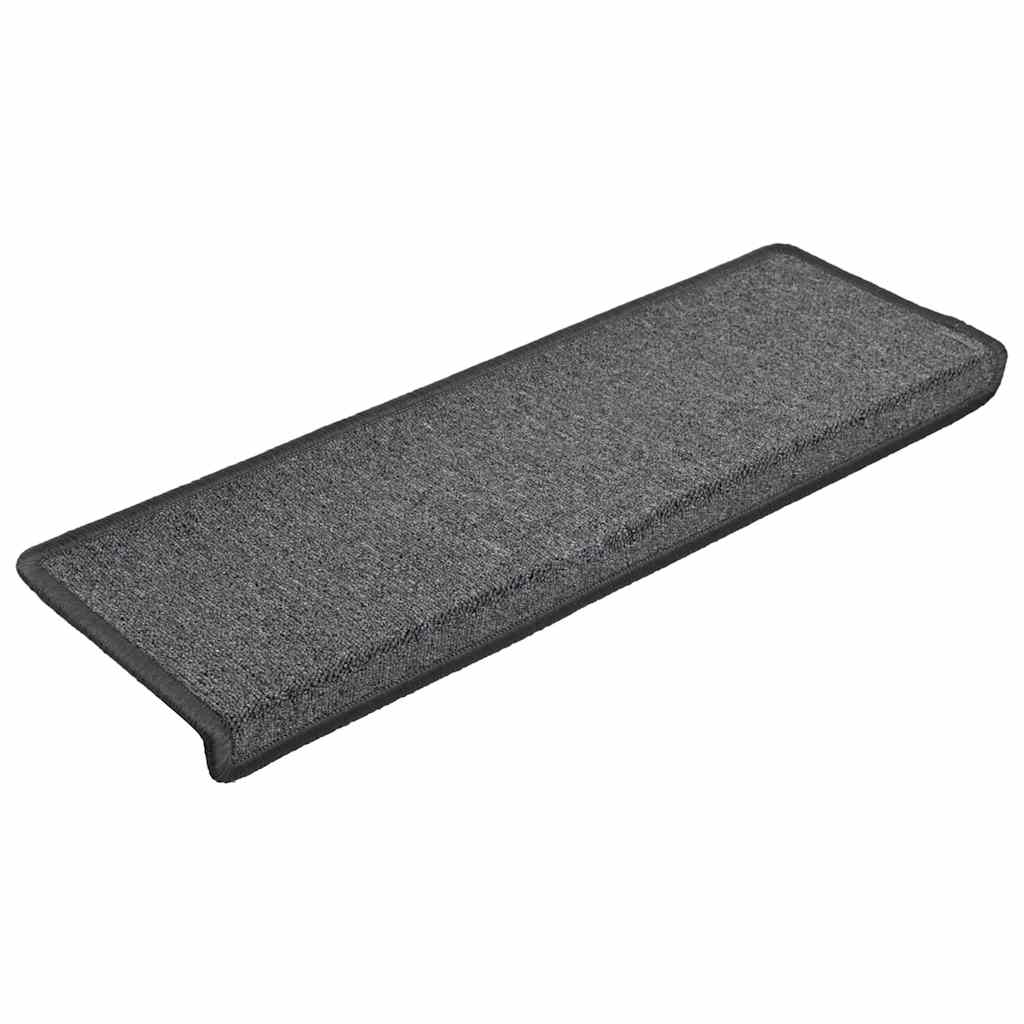 Stair Mats 30 pcs 65x21x4 cm Dark Grey Rectangular Edge