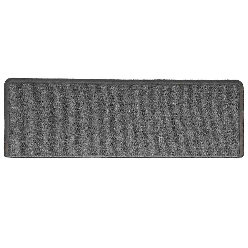Stair Mats 30 pcs 65x21x4 cm Dark Grey Rectangular Edge