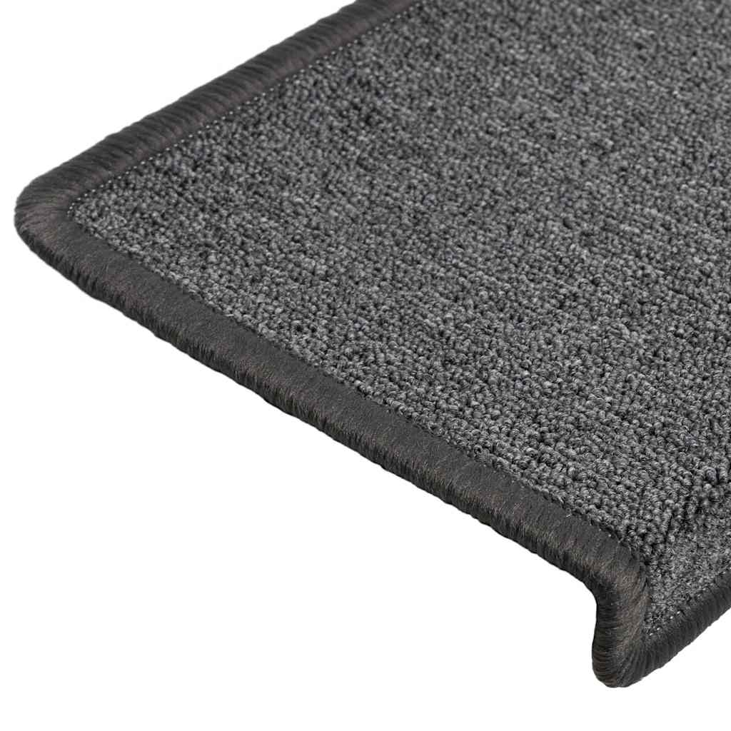 Stair Mats 30 pcs 65x21x4 cm Dark Grey Rectangular Edge
