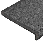 Stair Mats 30 pcs 65x21x4 cm Dark Grey Rectangular Edge