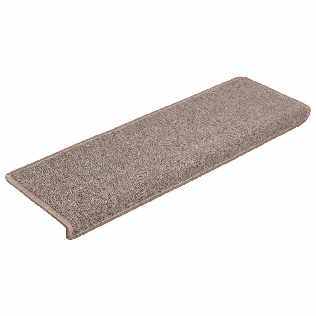Stair Mats 30 pcs 65x21x4 cm Light Brown Rectangular Edge