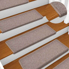 Stair Mats 30 pcs 65x21x4 cm Light Brown Rectangular Edge