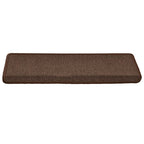 Stair Mats 30 pcs 65x21x4 cm Coffee Brown Rectangular Edge