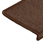 Stair Mats 30 pcs 65x21x4 cm Coffee Brown Rectangular Edge