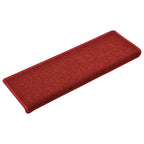 Stair Mats 30 pcs 65x21x4 cm Red Rectangular Edge