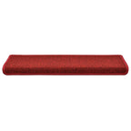 Stair Mats 30 pcs 65x21x4 cm Red Rectangular Edge