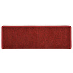 Stair Mats 30 pcs 65x21x4 cm Red Rectangular Edge