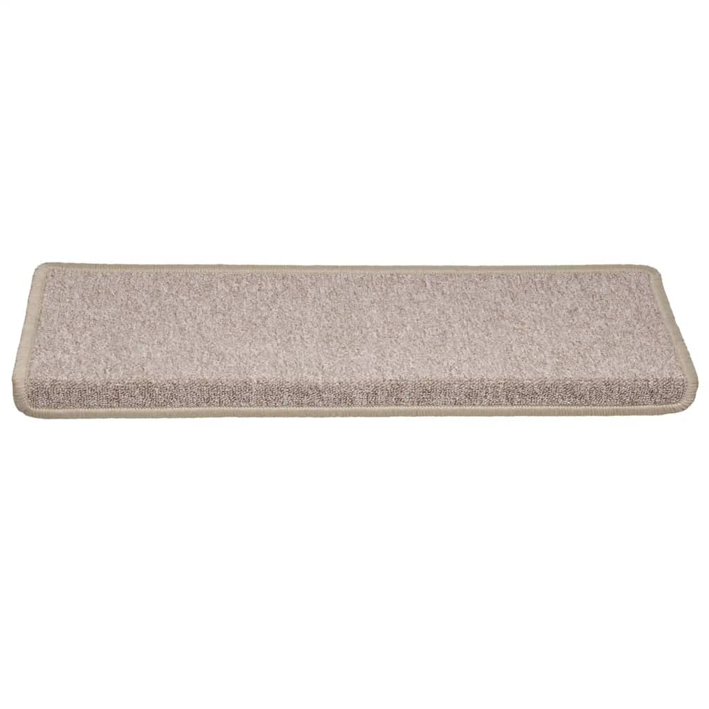 Stair Mats 30 pcs 65x21x4 cm Taupe Rectangular Edge