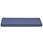 Stair Mats 30 pcs 65x21x4 cm Blue Rectangular Edge