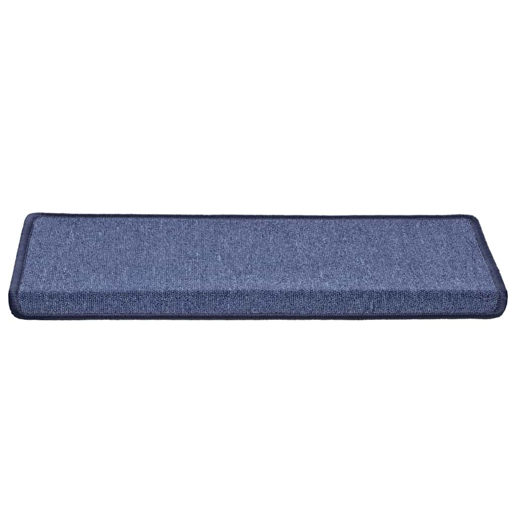 Stair Mats 30 pcs 65x21x4 cm Blue Rectangular Edge