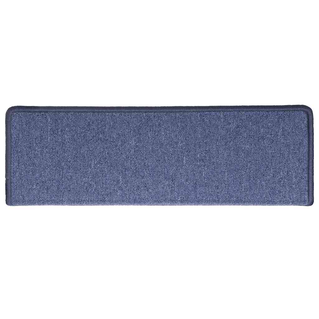 Stair Mats 30 pcs 65x21x4 cm Blue Rectangular Edge