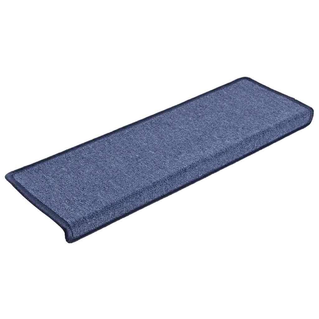 Stair Mats 30 pcs 65x21x4 cm Blue Rectangular Edge