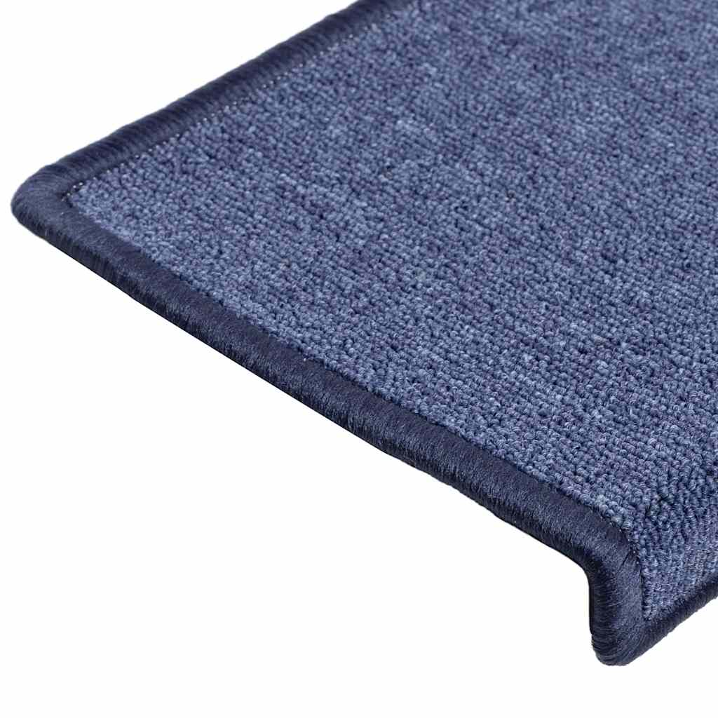 Stair Mats 30 pcs 65x21x4 cm Blue Rectangular Edge