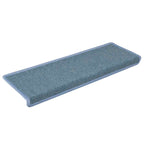 Stair Mats 30 pcs 65x21x4 cm Sea Blue Rectangular Edge