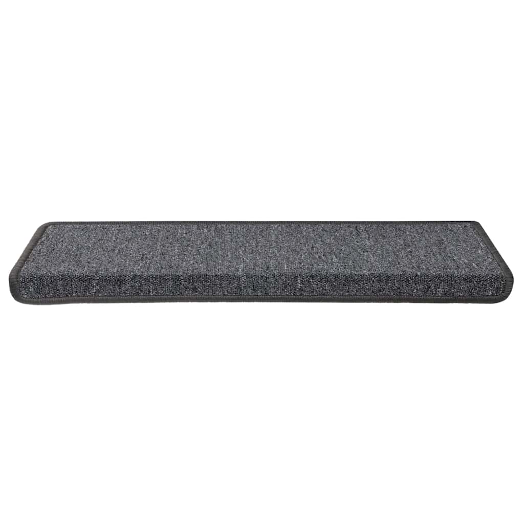 Stair Mats 30 pcs 65x21x4 cm Dark Grey Rectangular Edge