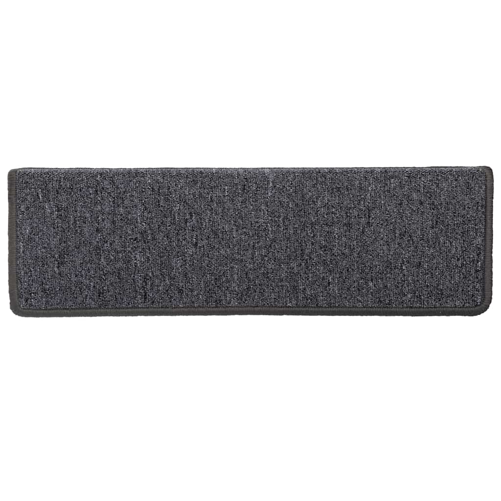 Stair Mats 30 pcs 65x21x4 cm Dark Grey Rectangular Edge