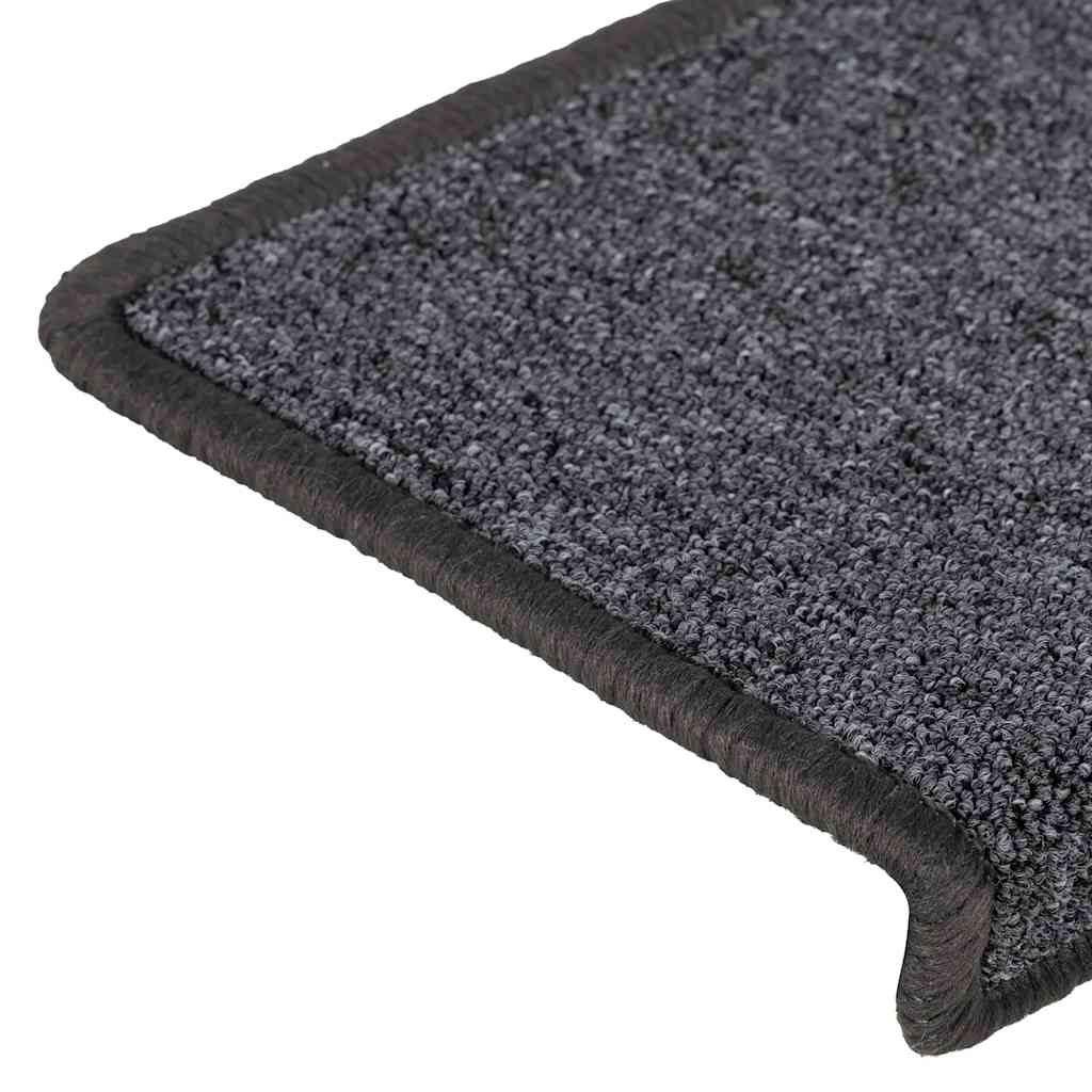 Stair Mats 30 pcs 65x21x4 cm Dark Grey Rectangular Edge