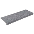 Stair Mats 30 pcs 65x21x4 cm Light Grey Rectangular Edge