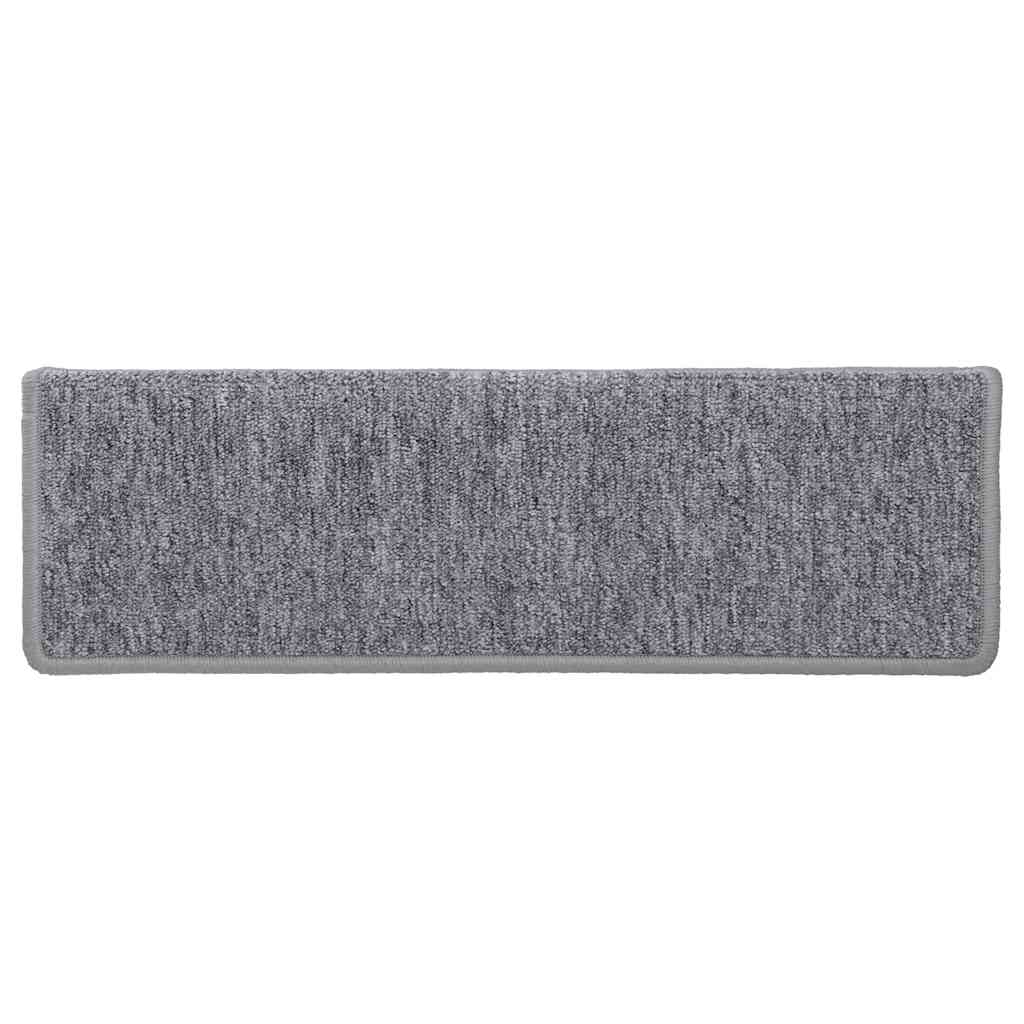 Stair Mats 30 pcs 65x21x4 cm Light Grey Rectangular Edge