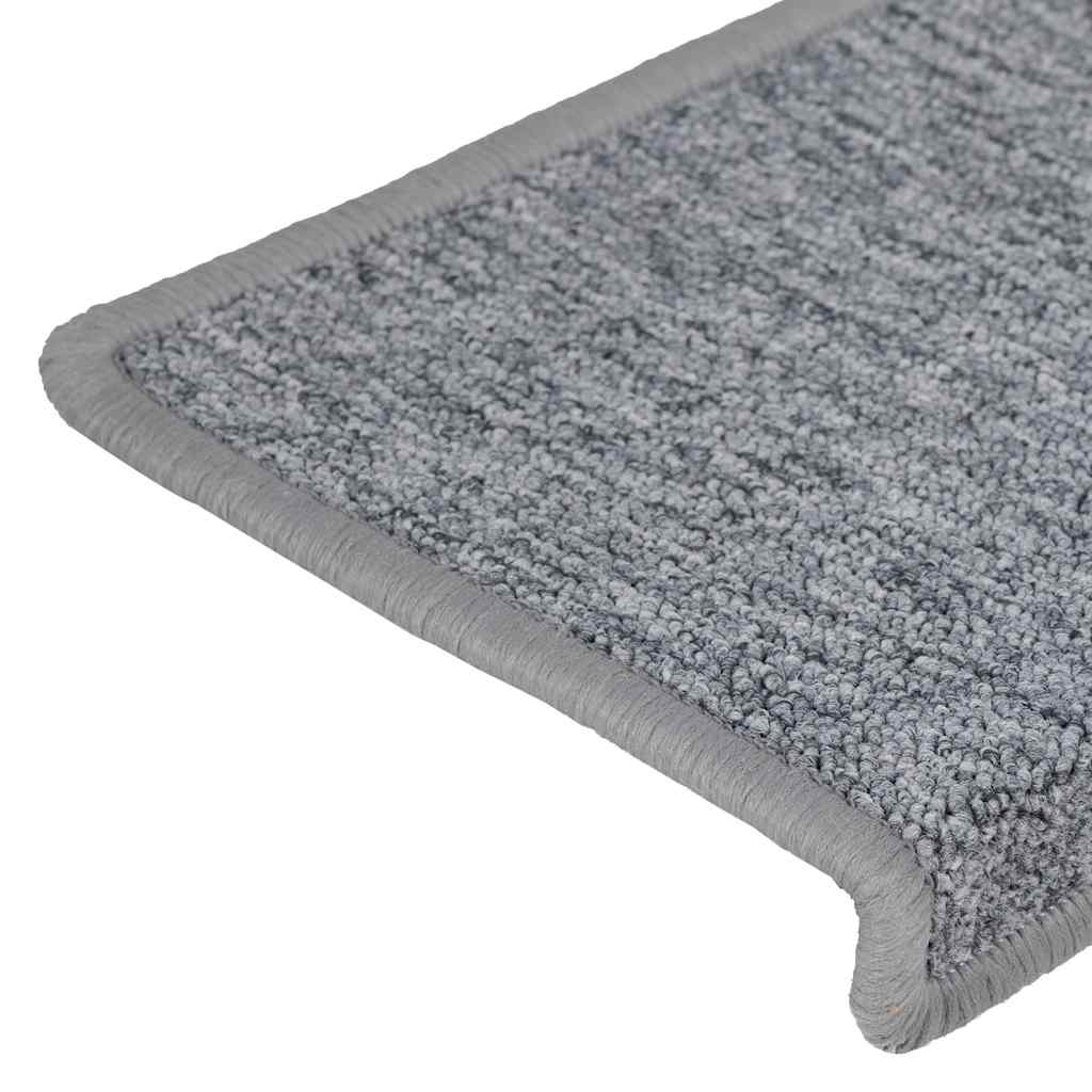 Stair Mats 30 pcs 65x21x4 cm Light Grey Rectangular Edge