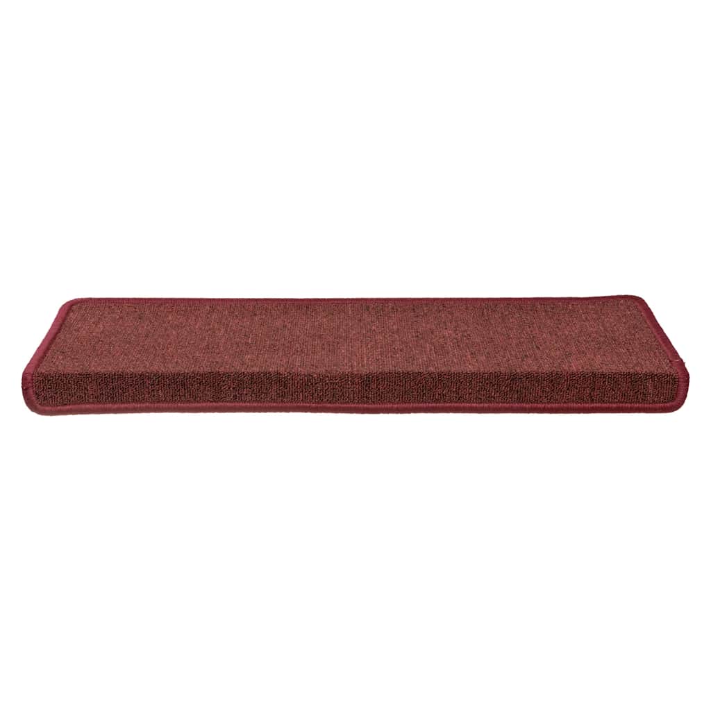 Stair Mats 30 pcs 65x21x4 cm Bordeaux Rectangular Edge