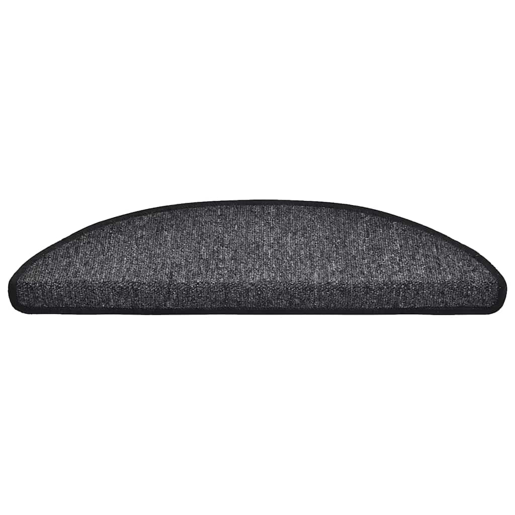 Stair Mats 20 pcs 56x17x3 cm Anthracite Half Round