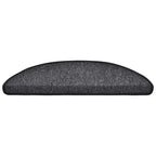 Stair Mats 20 pcs 56x17x3 cm Anthracite Half Round