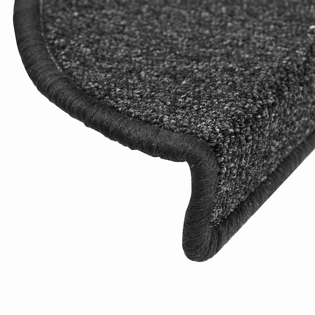 Stair Mats 20 pcs 56x17x3 cm Anthracite Half Round