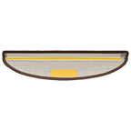 Stair Mats 20 pcs 56x17x3 cm Coffee Brown Half Round