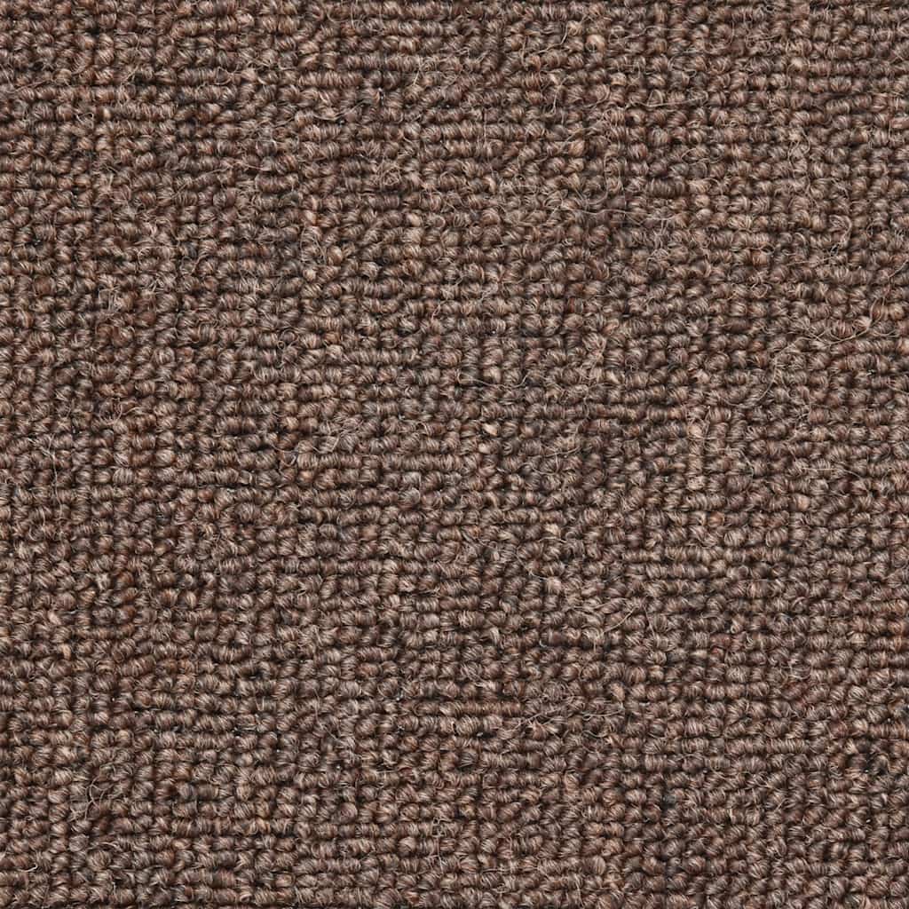 Stair Mats 20 pcs 56x17x3 cm Coffee Brown Half Round