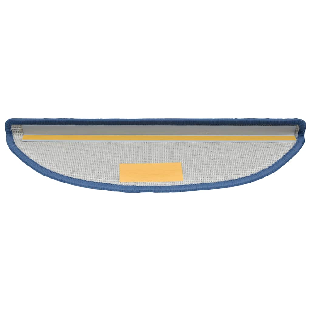 Stair Mats 20 pcs 56x17x3 cm Blue Half Round