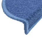 Stair Mats 20 pcs 56x17x3 cm Blue Half Round
