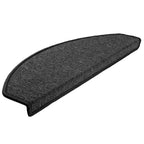 Stair Mats 20 pcs 65x24x4 cm Anthracite Half Round Large