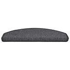 Stair Mats 20 pcs 65x24x4 cm Anthracite Half Round Large