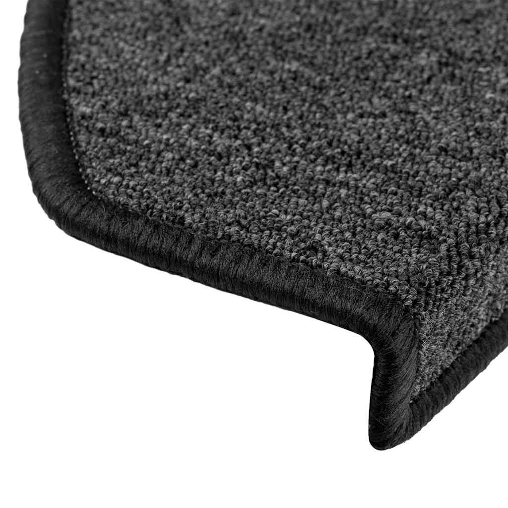 Stair Mats 20 pcs 65x24x4 cm Anthracite Half Round Large